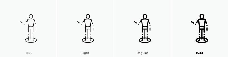 dummies icon. Thin, Light, Regular And Bold style design isolated on white background vector