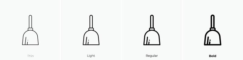 duster icon. Thin, Light, Regular And Bold style design isolated on white background vector