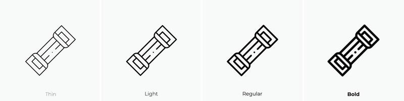 elastic band icon. Thin, Light, Regular And Bold style design isolated on white background vector