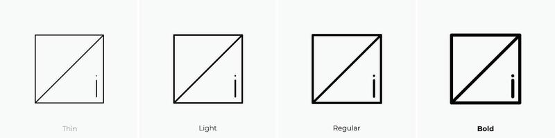 exposure icon. Thin, Light, Regular And Bold style design isolated on white background vector