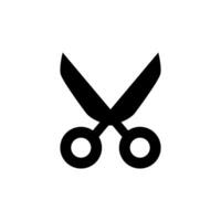 Scissors icon on a white background. vector