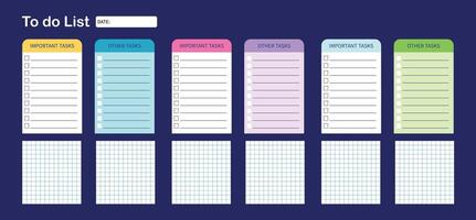 To do list set. Creative collection of to do lists. vector