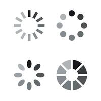 Circular Loading Buffering Icons vector