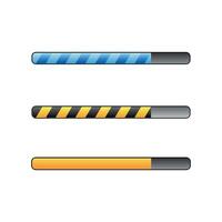 Load bar. Web download button. vector