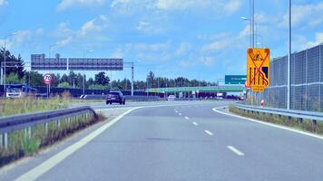 Warsaw, Poland. 15 July 2024. View of cars on the expressway S17, southern bypass of Warsaw in Wawer district. photo