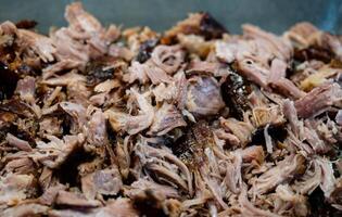 Pulled Pork of a pork shoulder photo
