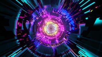 Abstract sparkling VJ Loop Tunnel. video