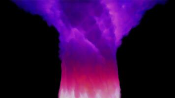 An abstract bright neon typhoon. VJ Loop video