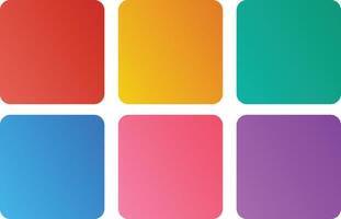 Collection of Square Gradient Button vector