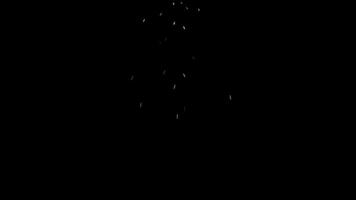 Dusty bright sparkles falling down animation video