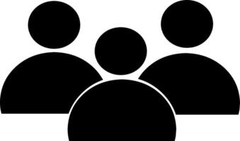 Group of people or group of users or friends vector