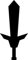 Sword hero weapon rpg game icon symbol logo vector