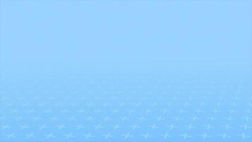 Royal blue color simple 3d space with plus pattern geometrical minimal looped background video