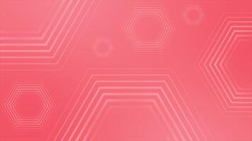 red color repeating hexagonal shapes complex geometrical loop able background video