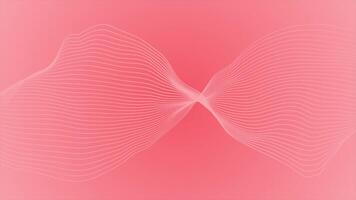 Red color abstract wavy pattern futuristic flowing particles abstract geometrical loop able background video