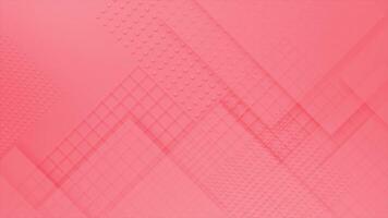 Red color multiple square shapes complex design abstract geometrical loop able background video