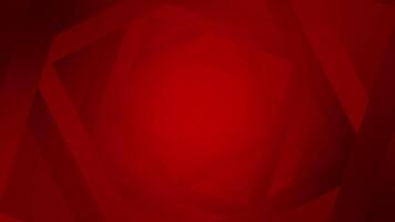 Red color rotating multiple square shapes geometrical futuristic dark background video