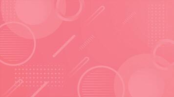 Red color complex and elegant multiple circle design loop able geometrical background video