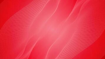 Red color hi-tech particles slowly moving in cyberspace forming futuristic wave pattern abstract technology loop able background video