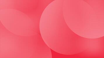 red color multiple circular shapes simple and elegant futuristic geometrical background video