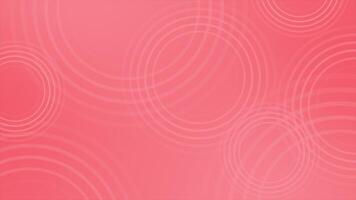 Red color circular ripple pattern repeating circles design geometrical loop able background video