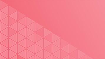 red color simple and elegant triangular shape tiles futuristic geometrical loop able background video