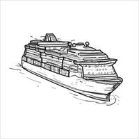 Ferry Ship Lines vector
