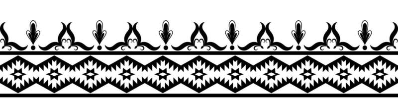 Ethnic border ornamental pattern. Navajo. Vintage elements. Baroque Floral Aztec Tribe Design for frames, textiles, fabrics, clothes, carpets, backgrounds. vector