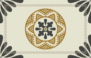 Printed carpet Vintage folk patterns, modern patterns vector