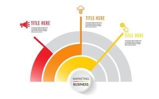 Infographic template for business 3 Steps processes vector