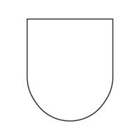 simple shield icon vector