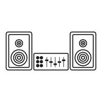 sound system icon vector