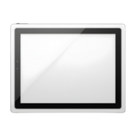 tablet computer with blank screen on a transparent background png