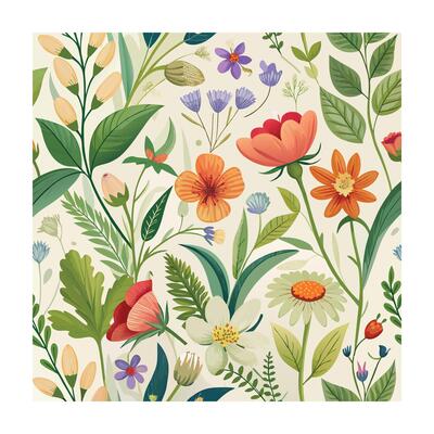 Elegant vintage leaves seamless patterns