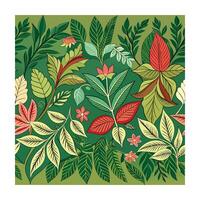 Elegant vintage leaves seamless patterns vector