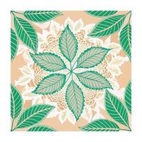 Elegant vintage leaves seamless patterns vector