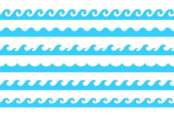 collection of sea wave patterns