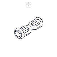 self balancing scooter, hoverboard icon symbol illustration isolated on white background vector