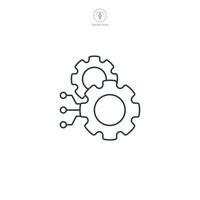 Big data icon symbol illustration isolated on white background vector