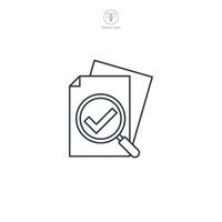 Survey results icon symbol illustration isolated on white background vector