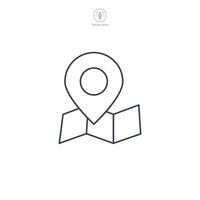 Navigation icon symbol illustration isolated on white background vector