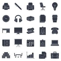 Workplace icons set, Included icons as Bar graph, Briefcase, Calendar, Clipboard and more symbols collection, logo isolated illustration vector