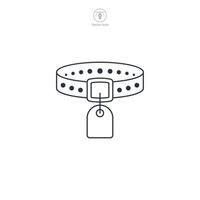 collar pet icon symbol illustration isolated on white background vector