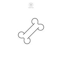 Dog Bone icon symbol illustration isolated on white background vector