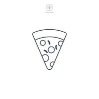 Pizza Slice icon theme symbol illustration isolated on white background vector