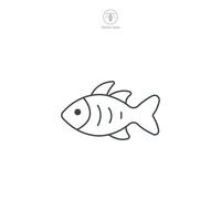 Fish icon theme symbol illustration isolated on white background vector
