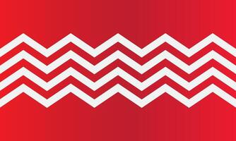 Red white zigzag pattern abstract background vector