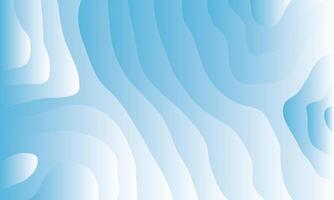 Abstract background with curved shapes Bright blue color vector