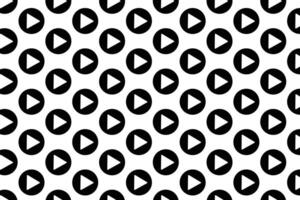 Play button pattern on white background . Play icon background . illustration vector