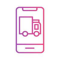 Shipping gradient icon. transport, retail, and business symbol. perfect for interfaces, websites, UI and mobile apps. vector